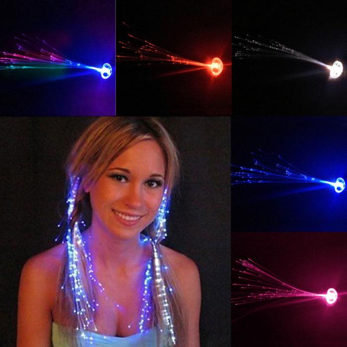 Party Colorful Flash LED Hair Braid Hairpin